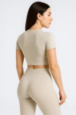 Women Tank Top Beige Crossfit Gym