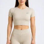 Women Tank Top Beige Crossfit Gym