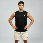 sleeveless tshirt black