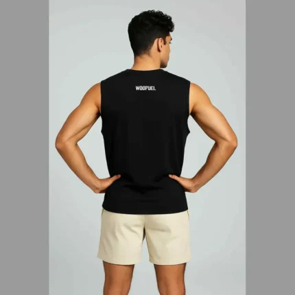 sleeveless tshirt black