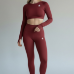 Long Sleeves Burgundy