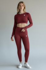 Long Sleeves Burgundy