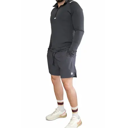 mens shorts dark grey