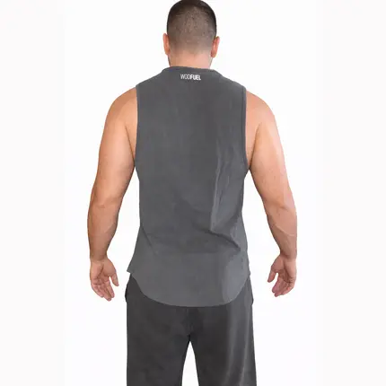 sleeveless tshirt dark grey