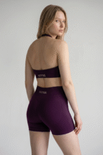 Sculpt Halter Bra - Grape purple