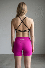 Cross Back bra - Black - Image 2
