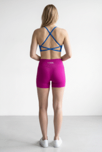 Cross Back bra - Electric blue - Image 2
