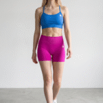 Cross Back bra - Electric blue