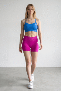Cross Back bra - Electric blue