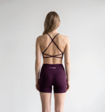Cross Back Bra - Grape Purple - Image 2